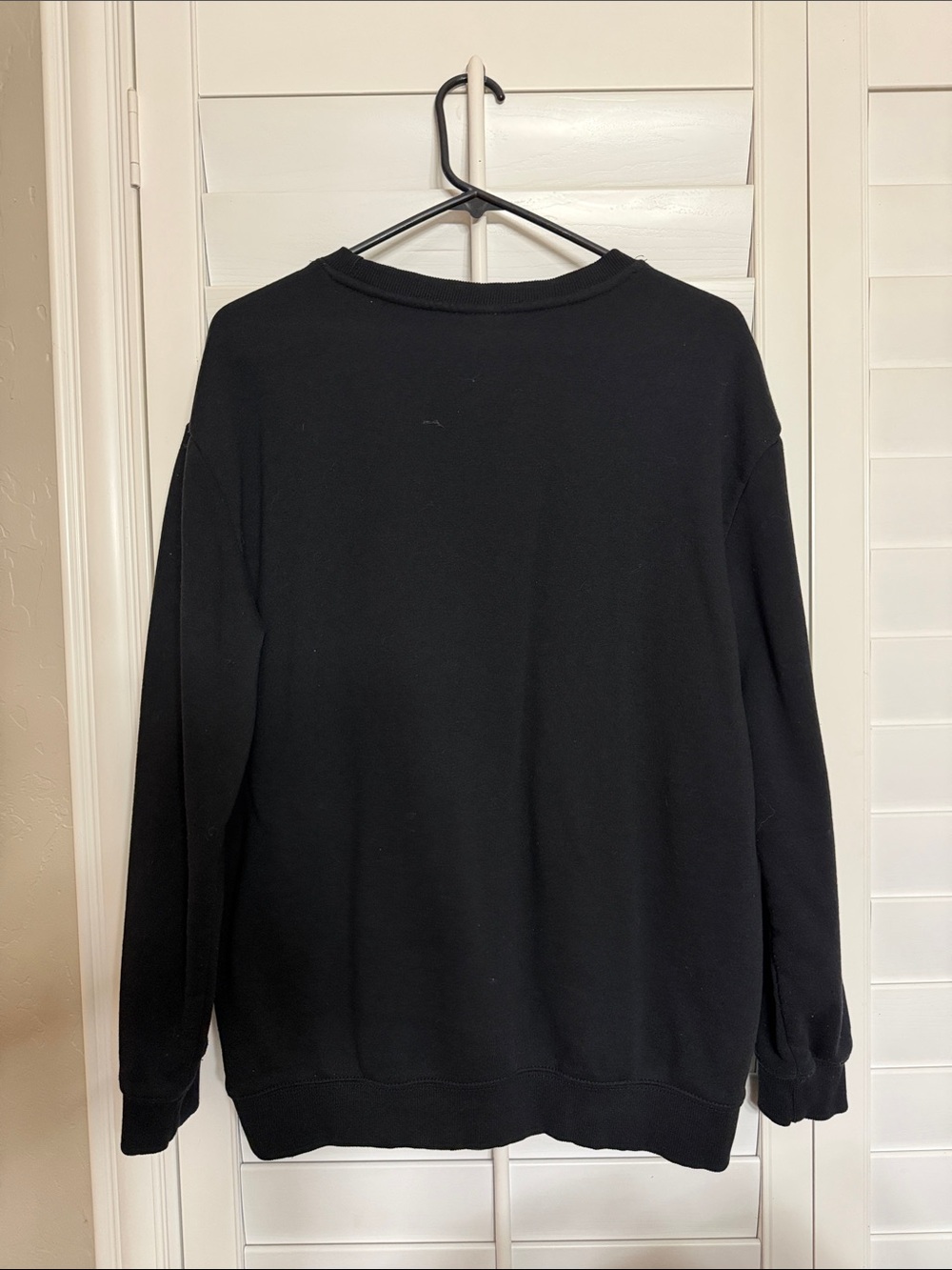 NFL Las Vegas Raiders Black Crew Sweatshirt with White Logo - Picture 3 of 3
